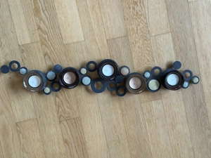 Teelicht Deko mit Dekorsteinen 