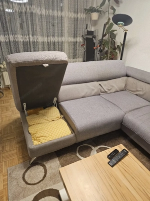 Ecksofa   Wohnlandschaft mit Bettfunktion und Stauraum Bild 2