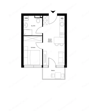 Voll möbilierte 2- Zimmerwohnung in Hard Bild 4
