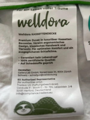 Bettdecke 220x240 Welldora NEU Bild 3