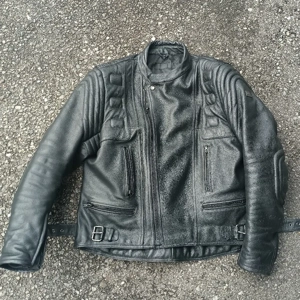 Motorrad Jacke Leder  Bild 3