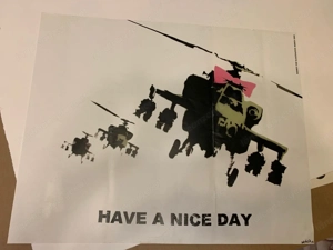 Banksy Have A Nice Day Poster SIGNIERT (Sleazenation Mag, 2003) Bild 3