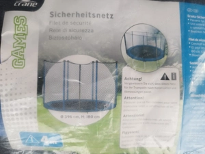 Trampolin Sicherheitsnetz 396, 180 hoch, neu Bild 2