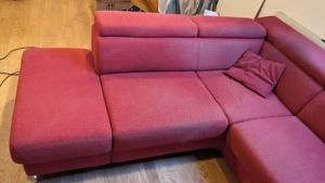 Eckcouch Rot Bild 2