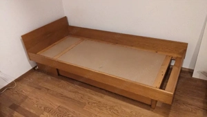 Bettgestell Massivholz mit großer Schublade für Matratze 90x200