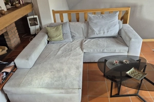 bequemes Ecksofa 195 x 220 zu verschenken Bild 2