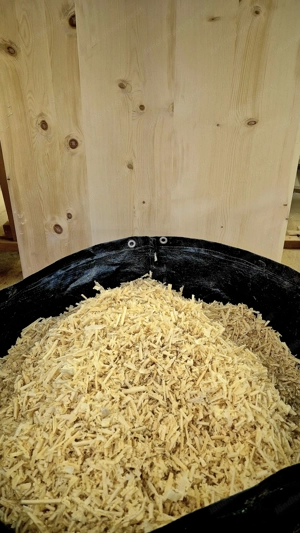 Zirbenspäne, Zirbenflocken, naturrein, frisch gehobelt - ca. 215 l bzw. 12 kg Bild 2