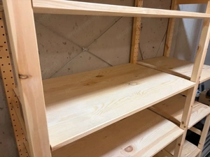 Keller-Regal (Ikea IVAR - Massivholz) Bild 2