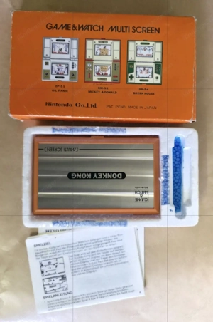 NINTENDO GAME & WATCH Donkey Kong Telespiel DK-52 Japan Version mit BOX Bild 5