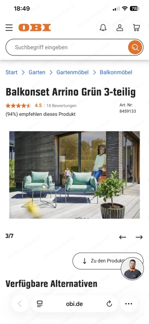 Gartenstühle Balkonmöbel Bild 4