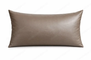 Kissenhüllen aus Kunstleder - schokobraun - 75 x 50 cm - 2 Stück Bild 2