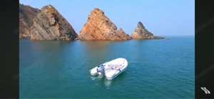 Schlauchboot und Mercury Motor