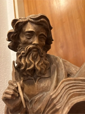 Antike Holz Statue Bild 2