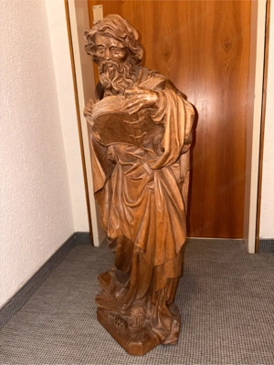 Antike Holz Statue Bild 5