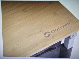 Outwell Custer Campingtisch Bambus, 120x70x49 70cm Bild 2