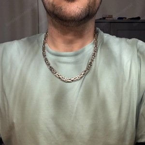 Königskette 925er Silber 8mm breit & 60cm lang  Bild 2