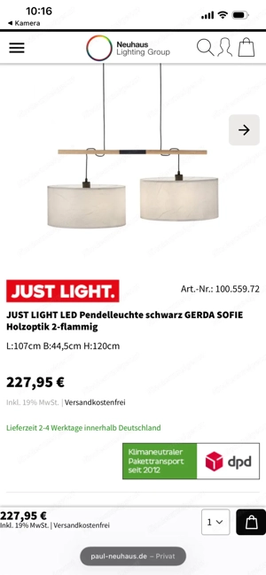 LED Pendelleuchte  Bild 3