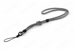 Universal Handy-Lanyard   Trageschlaufe   Schwarz-Weiß   Neu