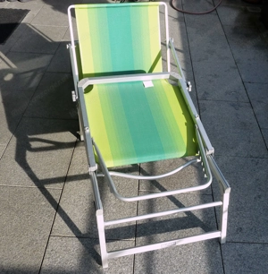 Liegestuhl der Firma Glamp (Dreibeinliege, Sonnenliege) Bild 2