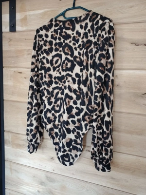 Leopard Body Damen   Langarm mit Spitze   Gr. M Bild 4
