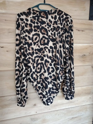 Leopard Body Damen   Langarm mit Spitze   Gr. M Bild 3