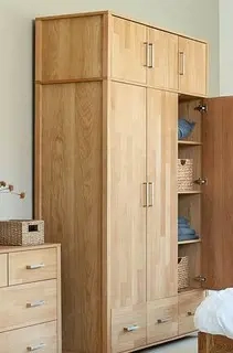 Schrank Kleiderschrank Eiche (mit Aufsatz) Bild 2