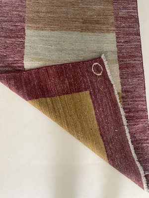 Handgeknüpfter Orientteppich Läufer aus Pakistan   80   360 cm   reine Wolle   hochwertig Bild 4