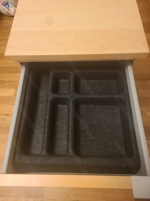 Malm Rollcontainer mit Schublade und Fach für Register, ohne Rollen Bild 4