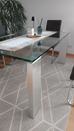 Glas Esstisch - 160x90