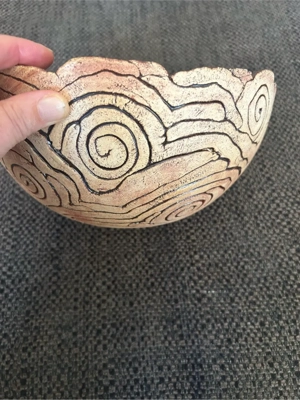 Handarbeit: Obstschale aus Ton Bild 2