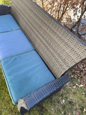 Rattan Garten Couch Bild 2