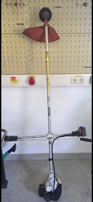 STIHL Motorsense FS86 mit GebüschScheibe und Gurt 