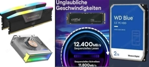 Gaming-PC (Ryzen 7 7700X, 3TB M2 SSD HDD, 32GB DDR5, RX6700XT 12GB, WLan) - wie NEU Bild 9