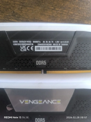 2x16 gb DDR5 6000 Vengeance  Bild 2