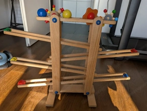 Kugelbahn aus Holz Bild 2