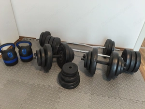 Hantelset (Kurz, Lang, Curl & Gewichte) Bild 3