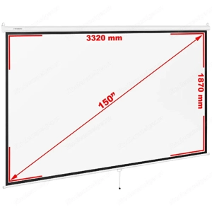 Beamerleinwand - 340 x 210 cm - 16:9 Bild 4