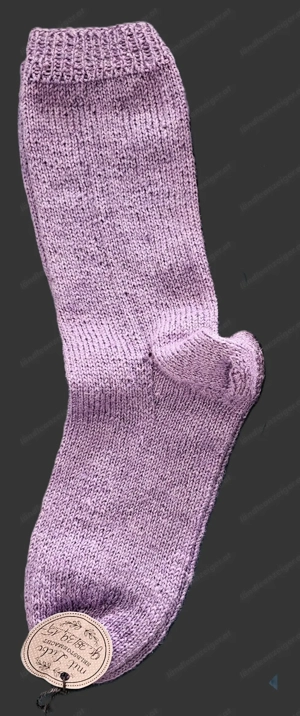 Handgestrickte Socken aus Merinowolle Gr. 38 39 Bild 4