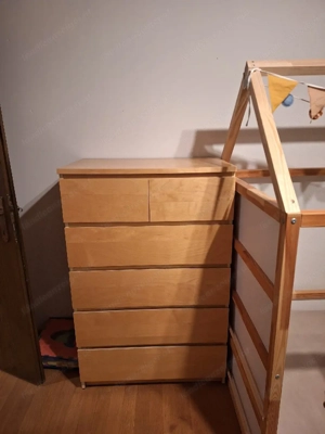 IKEA MALM Kommode   5 Schubladen   Holzoptik Bild 2