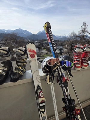 Schiausrüstung komplett Damen und Herren  Bild 5