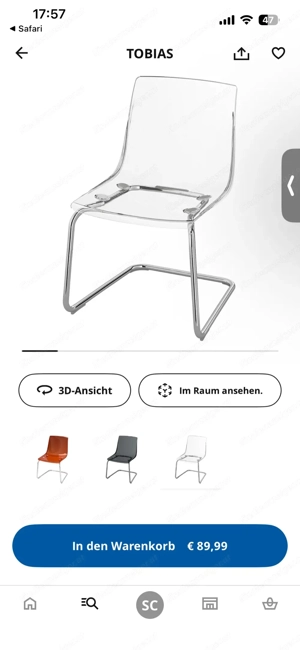 Transparente Stühle Bild 2