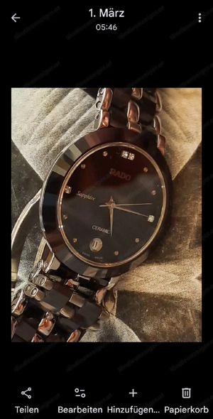 Orginal Rado Dia Star, Saphire, Ceramik Bild 7