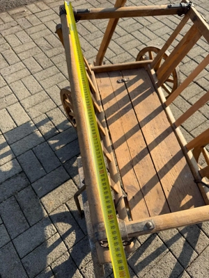 Leiterwagen Bollerwagen Holzwagen mit Speichenräder Bild 4