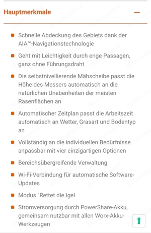 Mähroboter Worx WR 130E Bild 6