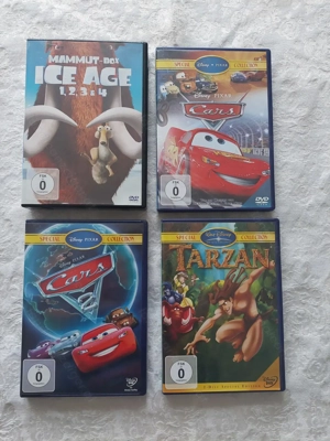 DVD Disney-Pixar Ice Age, Cars, Tarzan