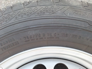 VW Crafter 2 Komplettreifen auf Original Stahlfelgen mit RDKS Bild 2