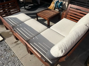 IKEA ÄPPLARÖ Gartenlounge - Komplettset mit Truhe & Kissen