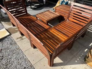 IKEA ÄPPLARÖ Gartenlounge - Komplettset mit Truhe & Kissen Bild 5