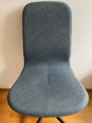 Bürostuhl in grau-blau meliert