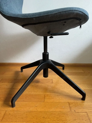 Bürostuhl in grau-blau meliert Bild 3